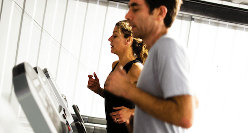 exercising in clean air in gym
