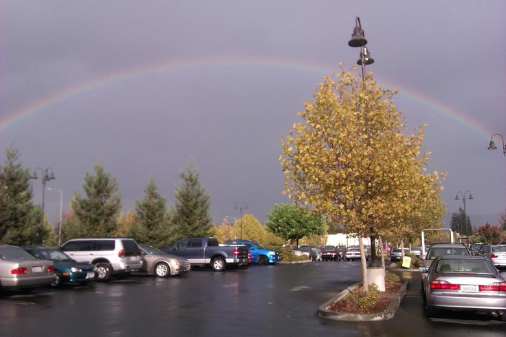 Rainbow on earth day