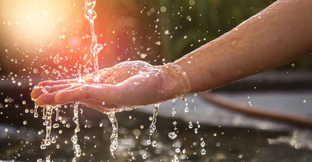running water moisture