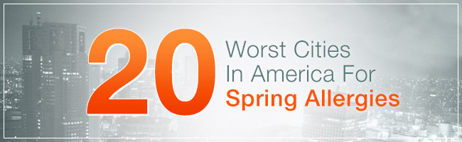 worst cities for spring allergies