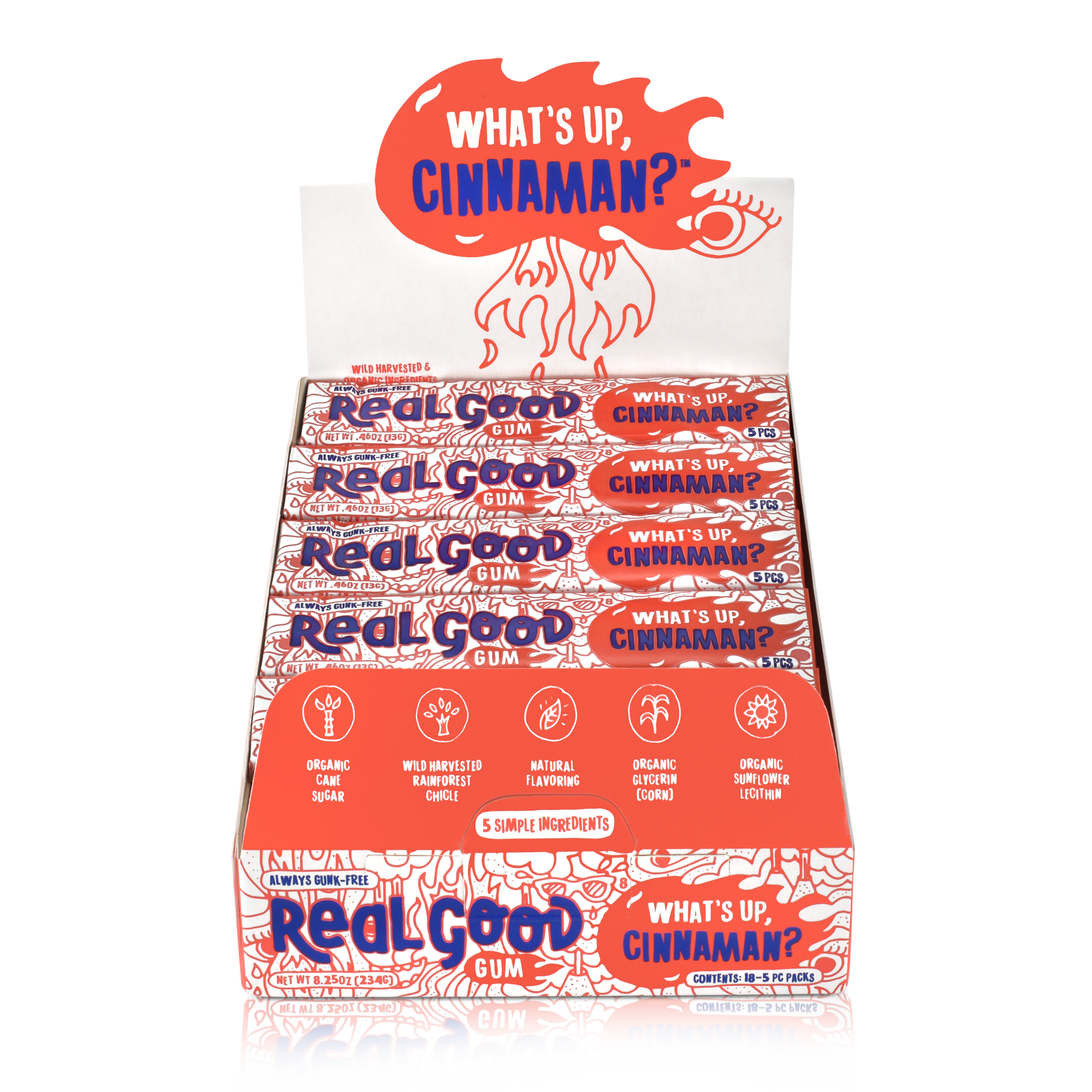 AllNatural Cinnamon Gum What’s Up Cinnaman?