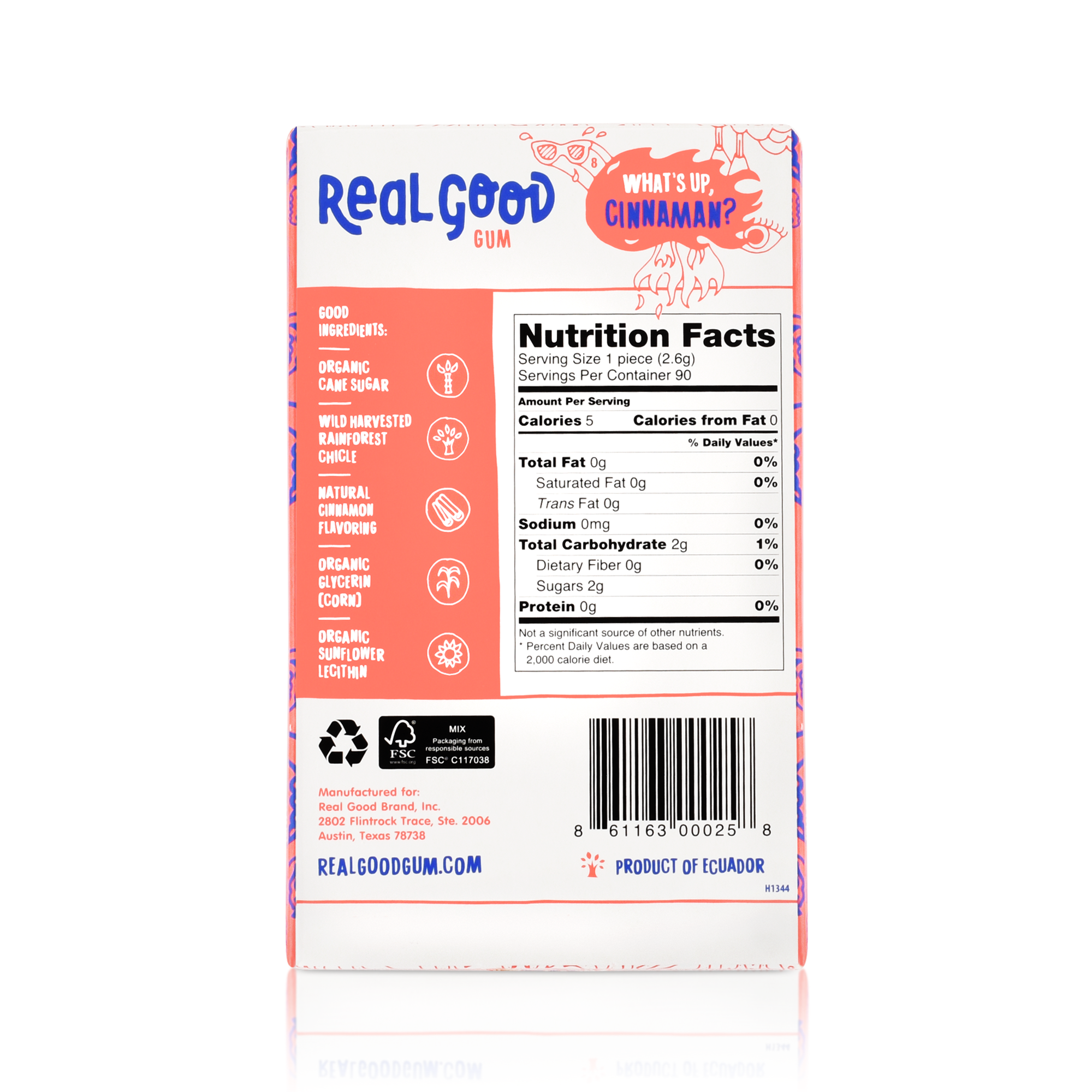 AllNatural Cinnamon Gum What’s Up Cinnaman?