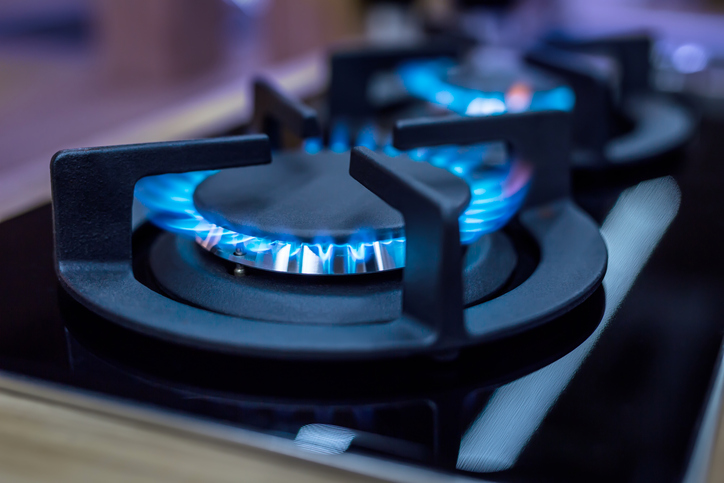 natural gas in home kitchen