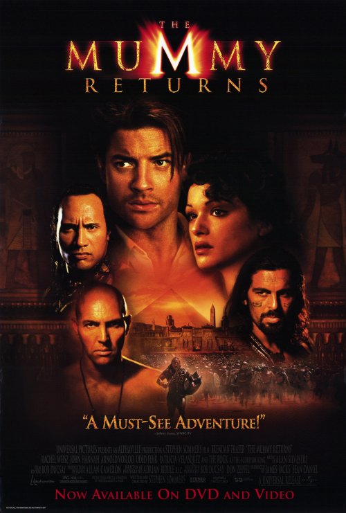 The Mummy Returns Movie Poster 27 x 40 Style B