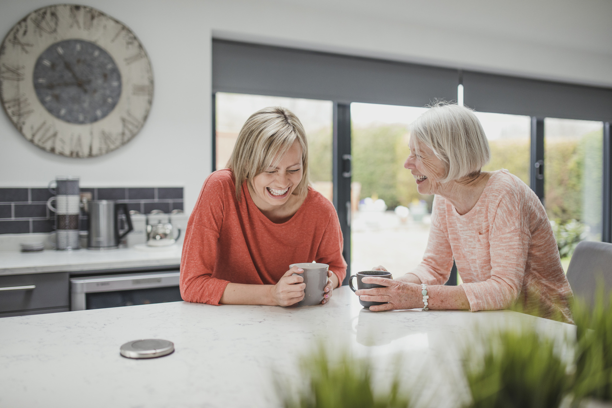 mother and daughter enjoying healthy home