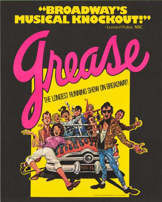 Grease (Broadway) Movie Poster 27 x 40 Style B