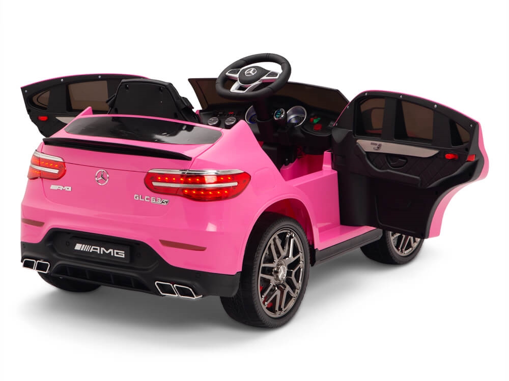 pink mercedes kid car