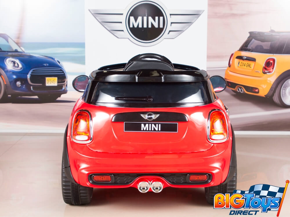 red mini cooper 6v ride on with remote control