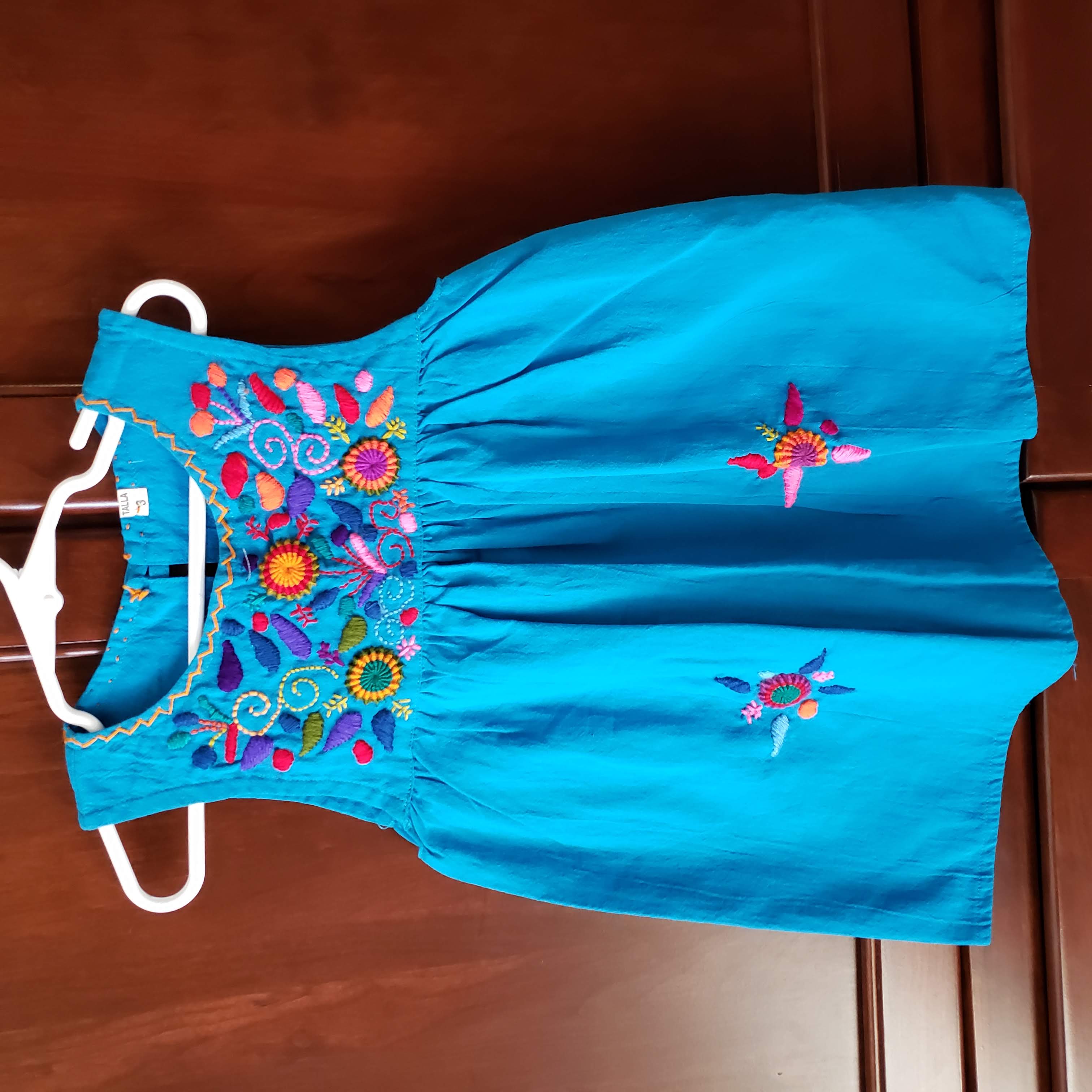 Girl's Embroidered Dresses (Size 3)