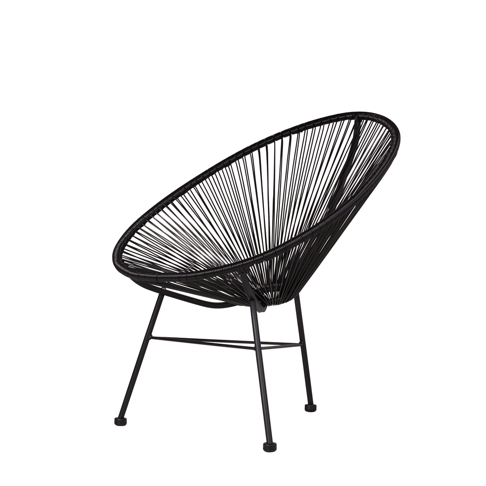 Acapulco Lounge Chair In Black