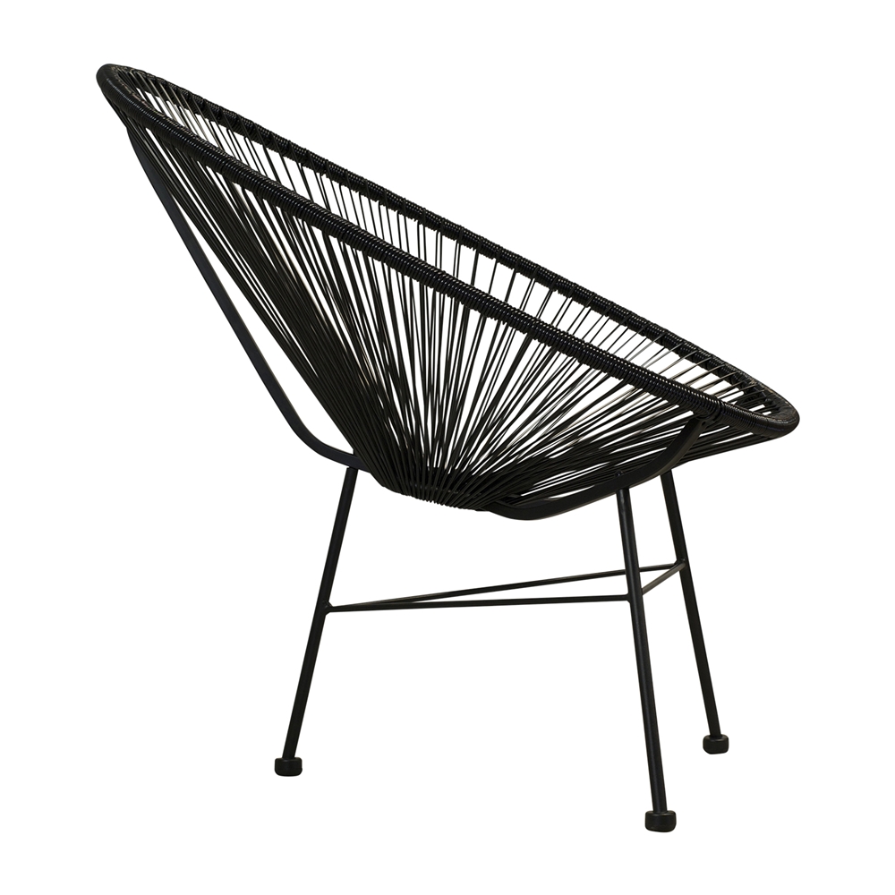 Acapulco Lounge Chair In Black Indoor Outdoor Use