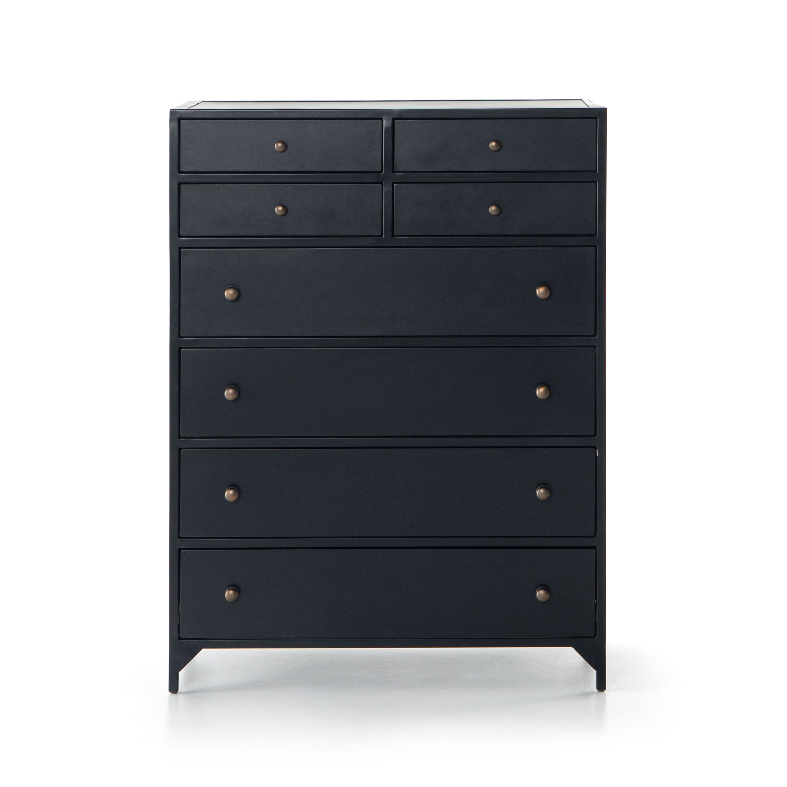 Belmont 8 Drawer Tall DresserBlack