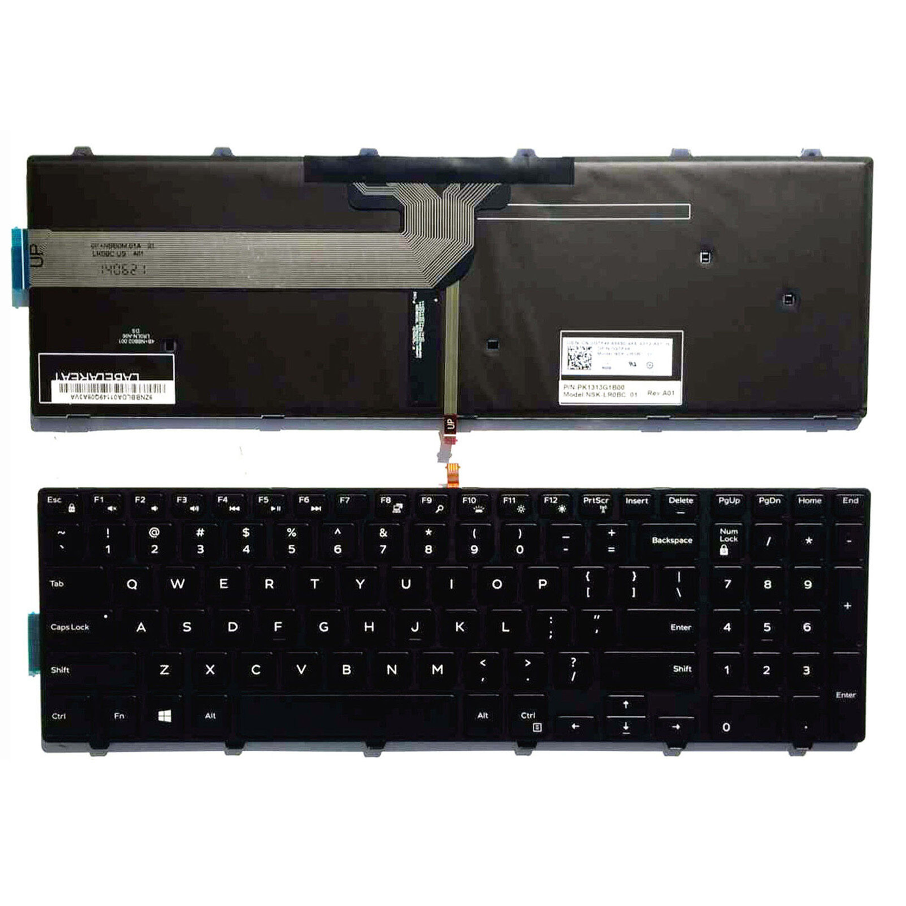 dell inspiron 15 3000 keyboard light