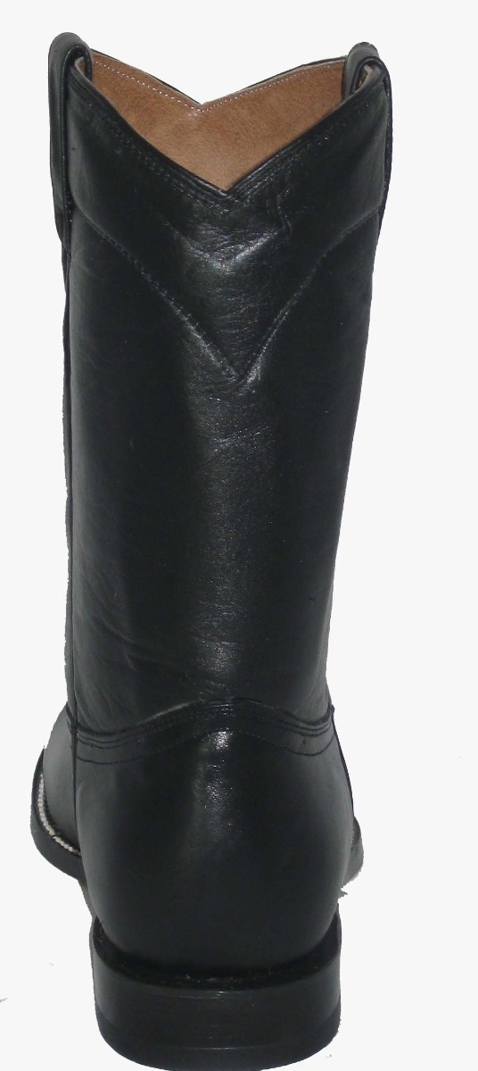 Black All Leather Roper 2806 display picture 1