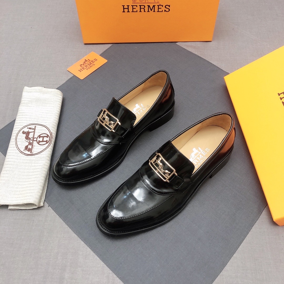 Hermes Mens Ancora loafer Marine