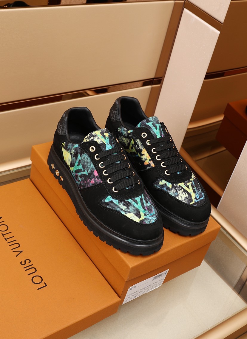 Black Multi Color Louis Vuitton Sneakers Size: 7.5-13 Gender: Men 2021 new  casual style men's shoes. This is a brand new seasonal design with perfect  workmanship to create cabinet quality. These Louis