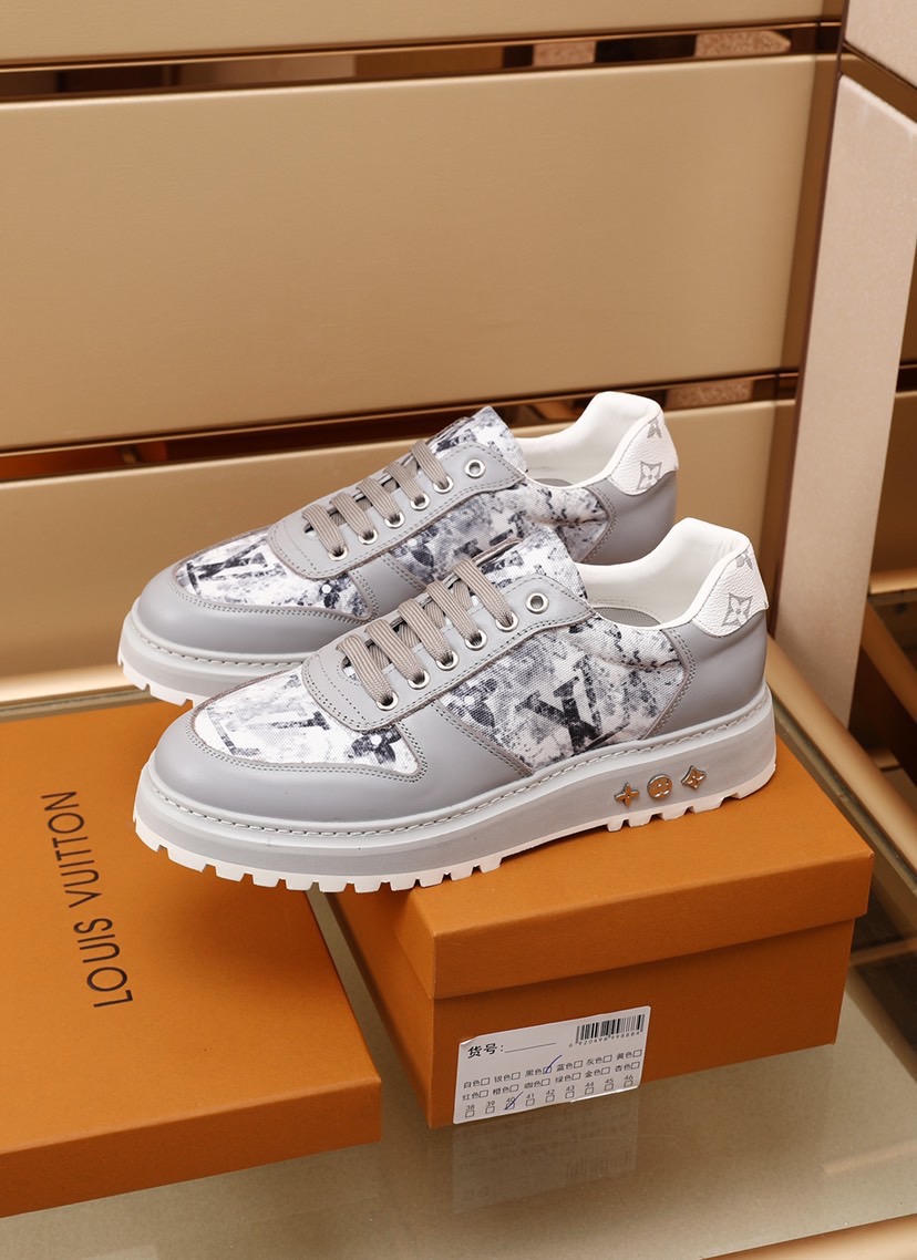 Gray Louis Vuitton Sneakers Size: 7.5-13 Gender: Men 2021 new casual style  men's shoes. This is a brand new seasonal design with perfect workmanship  to create cabinet quality. These Louis Vuitton ​