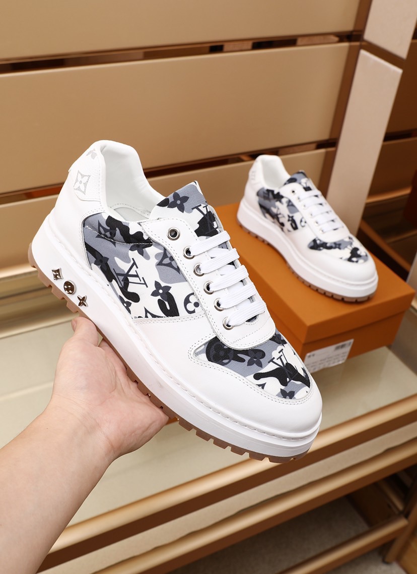 Gray Louis Vuitton Sneakers Size: 7.5-13 Gender: Men 2021 new casual style  men's shoes. This is a brand new seasonal design with perfect workmanship  to create cabinet quality. These Louis Vuitton ​