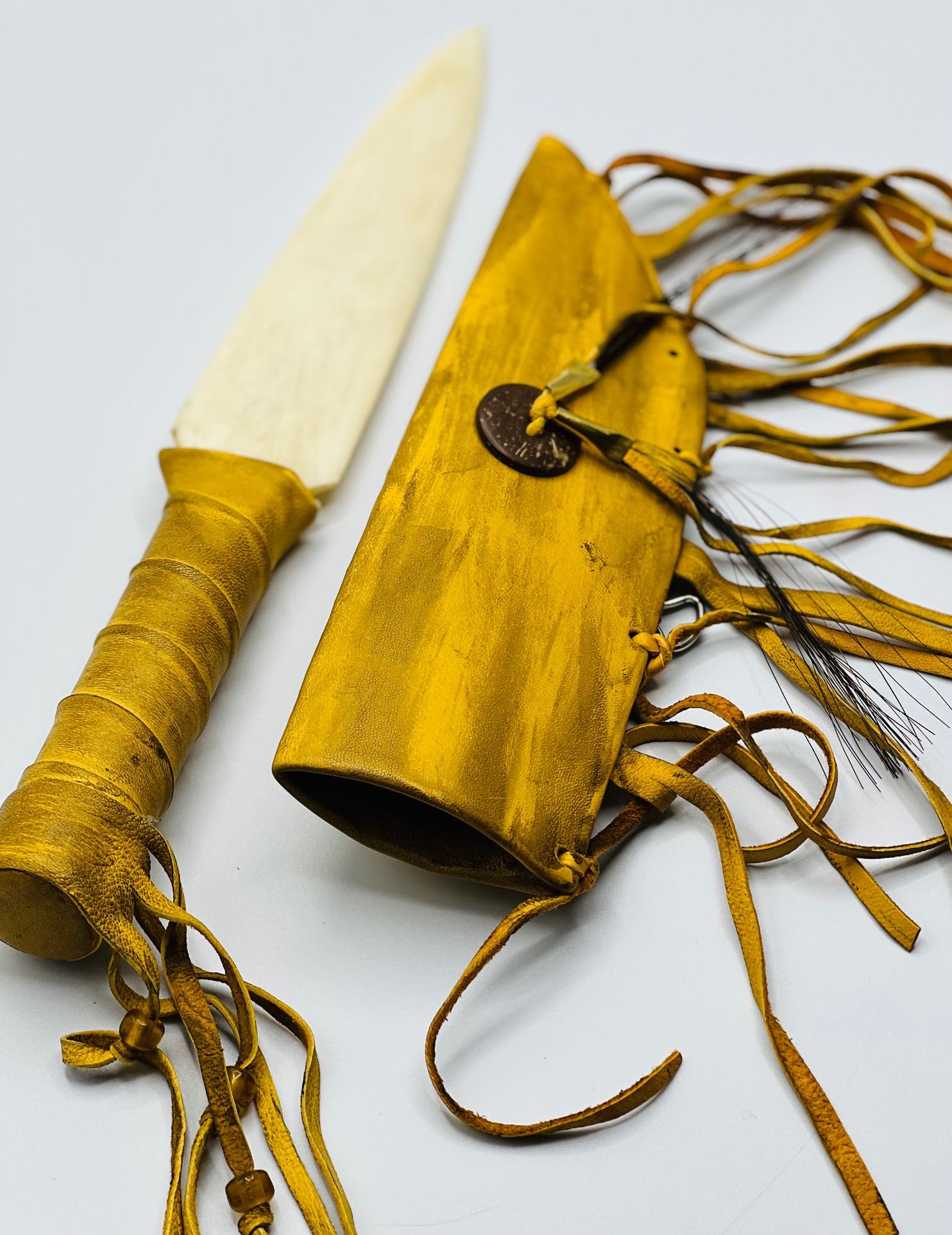 Buffalo Horn Whistle – Unique Handmade Antler Horn – Style #3