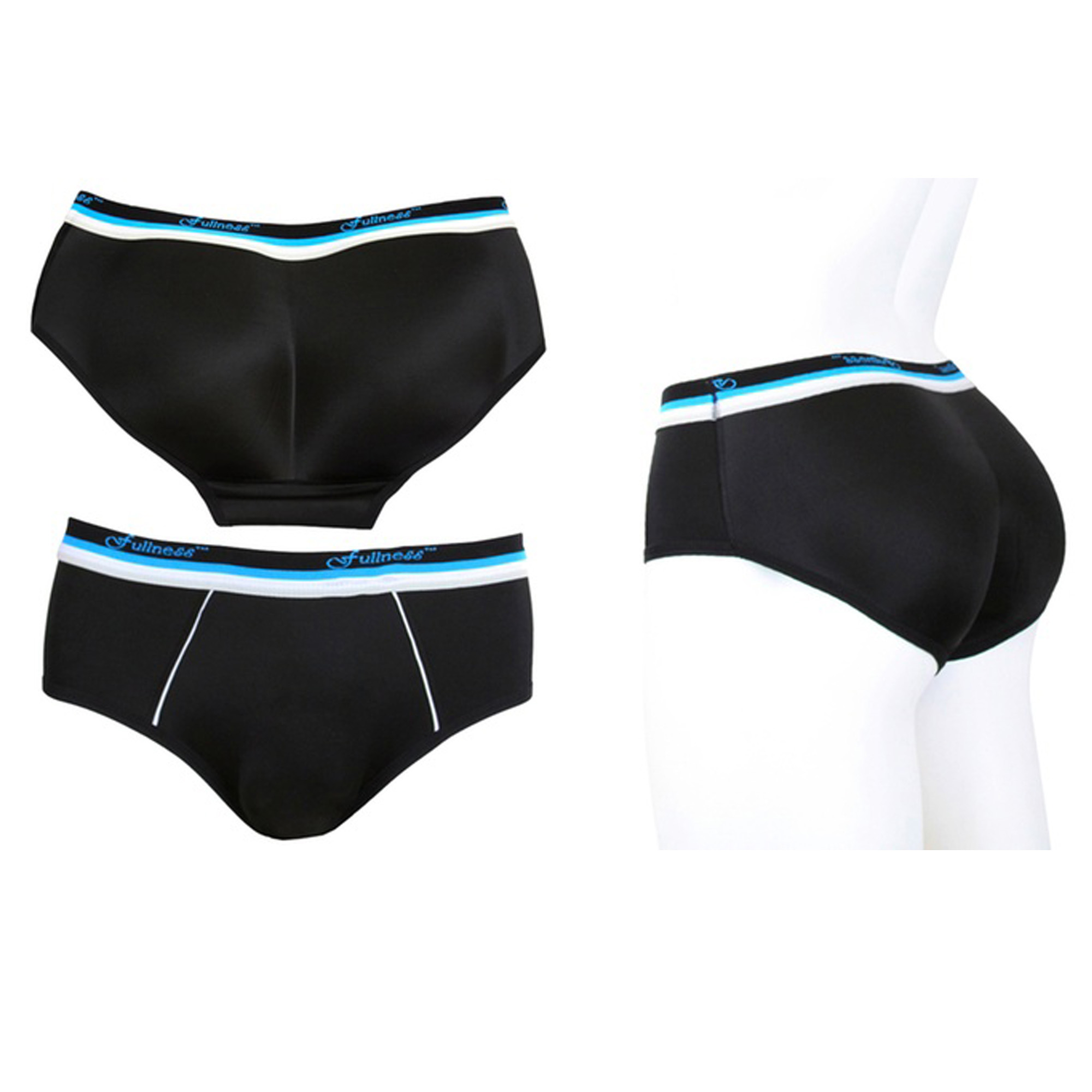 New Mens Poldded Butt Enhancer Booty Moldado Boyshort Underwear