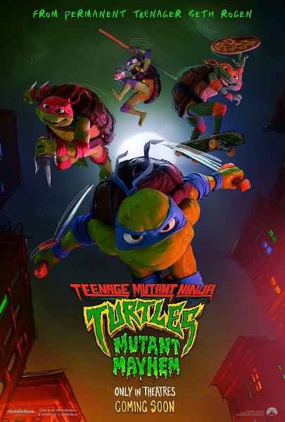 Ninja Turtles: Mutant Mayhem Birthday Door Poster, 27 x 60 Inches, 1 Count