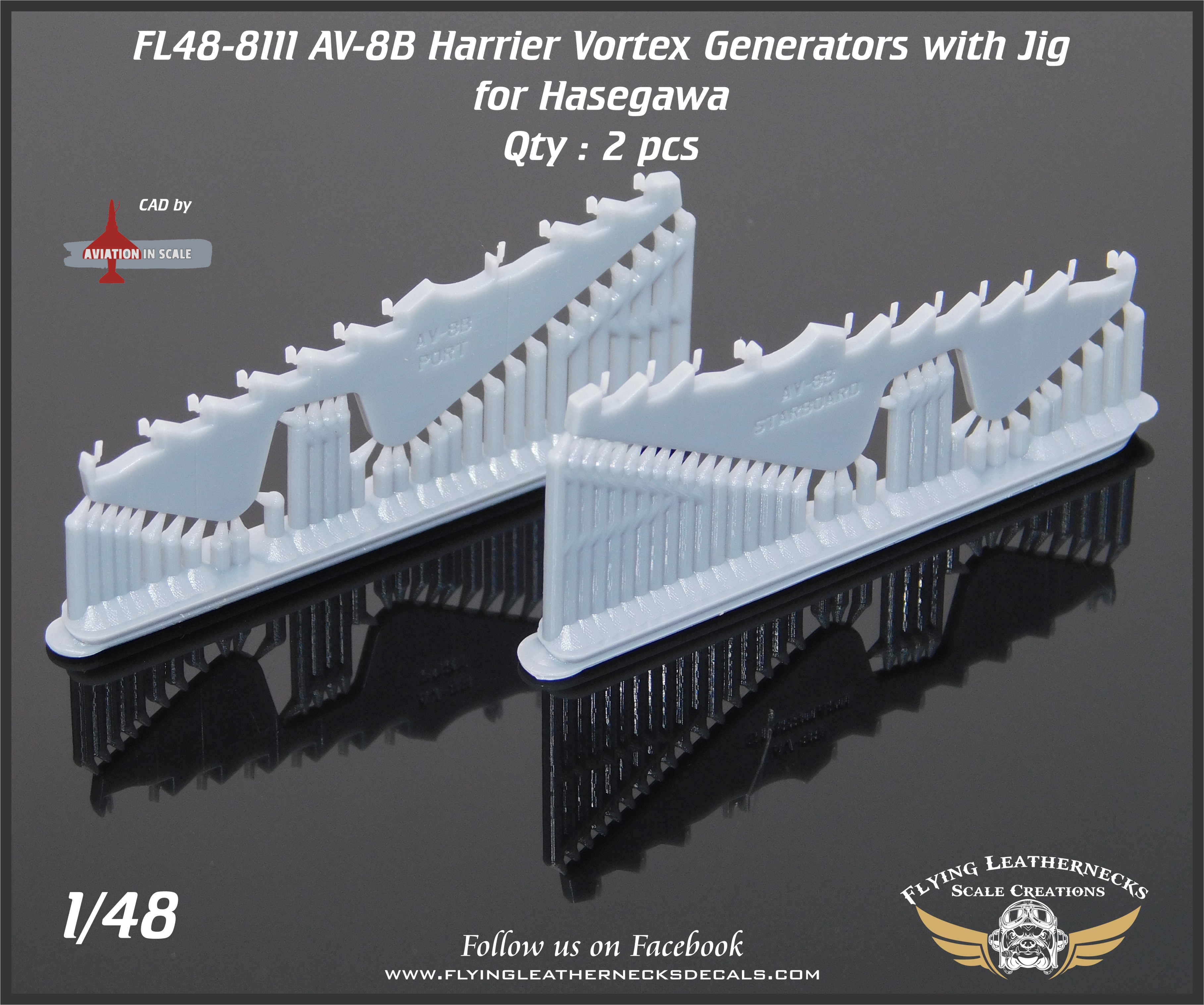 FL48-8111 AV-8B Wing Vortex Generators with Jig