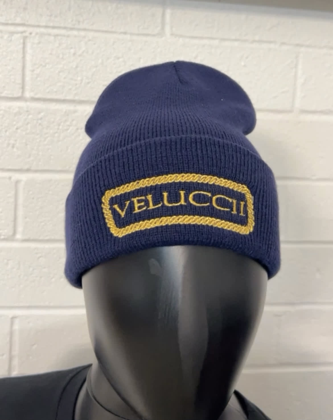 Blue Veluccii Beanie