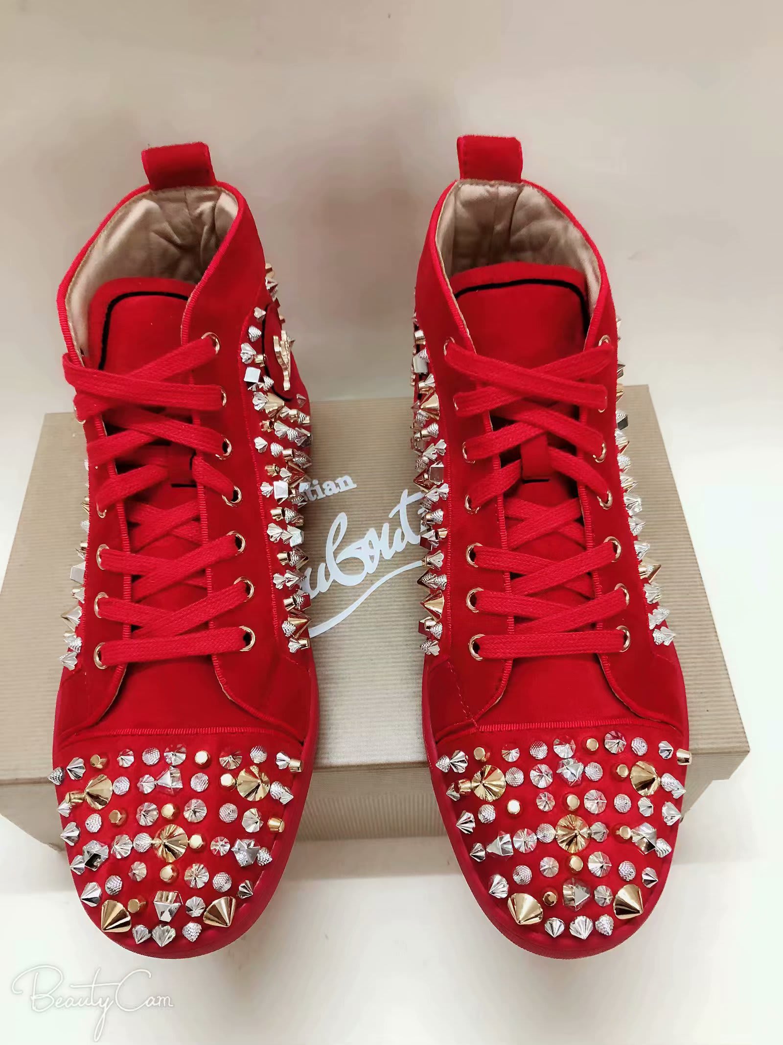 🥇Authentic Christian Louboutin High Top Sneakers  Christian louboutin  spike shoes, Christian louboutin red bottoms, Christian louboutin shoes  sneakers