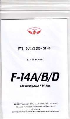 FLM48-34 F-14A/B/D mask for Hasegawa