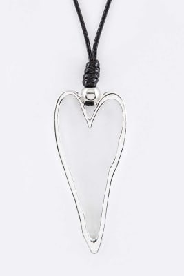 Heart Hoop Pendant Necklace
