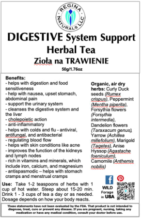 DIGESTIVE System Support Herbal Tea