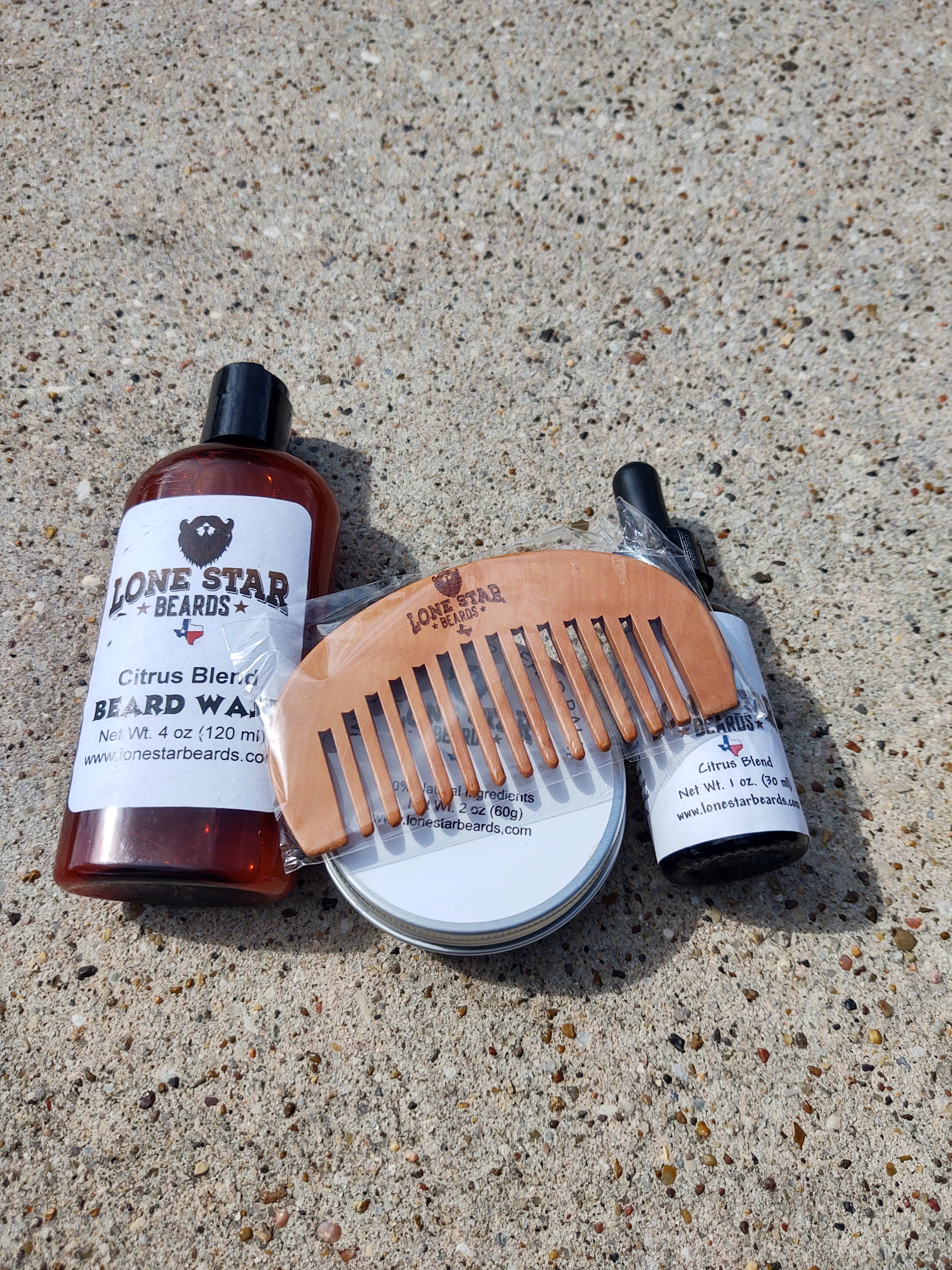 Beard Combo  with Wide Tooth Beard Comb