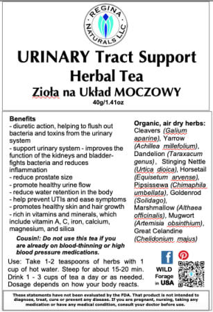 URINARY Tract Support Herbal Tea
