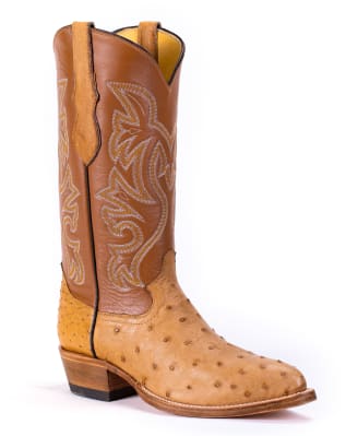 Cowtown Smooth Ostrich Roper Boots