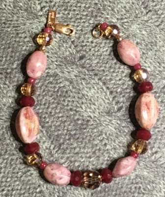 Tickle Me Pink // Comfortable Pink Beaded Bracelet // Women's Jewelry // Gift for Her // Swarovski Crystals