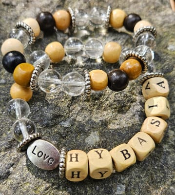 Quartz & Wood Bracelet