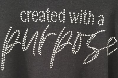 Created with Purpose Rhinestone Top