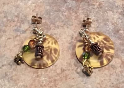 Hanging in Autumn // Yellow // Dangle // Copper // Antique Brass