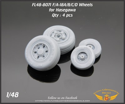 FL48-8071 F/A-18A/B/C/D Wheels for Hasegawa