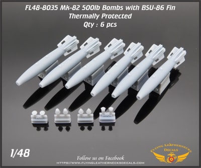 FL48-8035 Mk-82 500lb bombs with BSU-86 fins - Thermally Protected