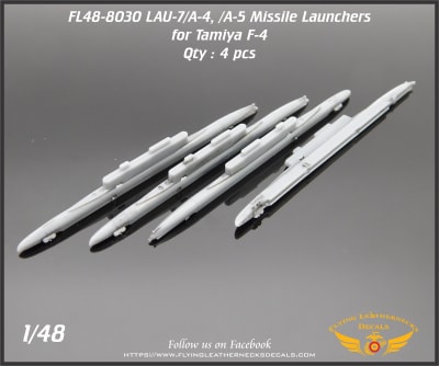 FL48-8030 LAU-7/A-4, /A-5 Missile Launchers for Tamiya F-4
