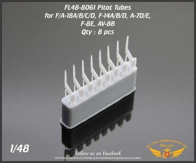 FL48-8061 Pitot Tubes for F/A-18A-D, F-14, A-7, F-8, AV-8B