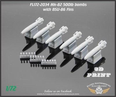 FL172-2034 Mk-82 500lb bombs with BSU-86 fins