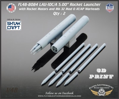 FL48-8084 LAU-10C/A 5.00" Rocket Pods with Warheads