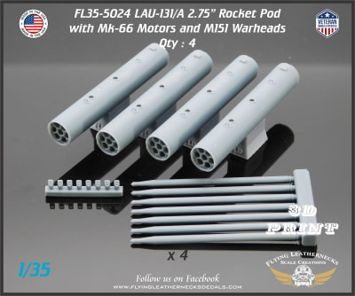 FL35-5024 LAU-131/A 2.75" Rocket Pod with Rockets
