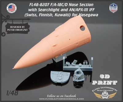 FL48-8207 F/A-18C/D Nose with Searchlight and AN/APX-111 IFF(Swiss, Finnish, Kuwaiti)