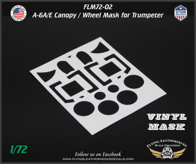 FLM72-02 A-6A/E Canopy/Wheel Mask for Trumpeter