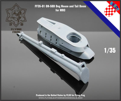 FF35-01 OH-58D Dog House and Tail Boom for MRC