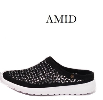 Yellow Box Amid Perforated Slip-On Clog