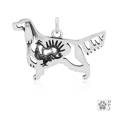 Dazzling Paws S/S Gordon Setter w/Grouse Pendant - Body